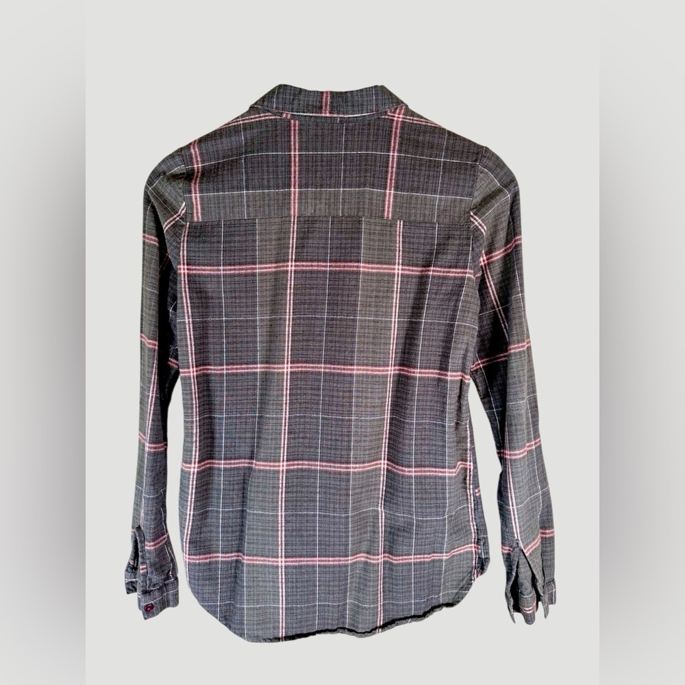 VILA Women’s Plaid Button Down Shirt in 100% cotton - Picture 2 of 8